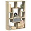 vidaXL Bookcase Sonoma oak Engineered wood Medium Bookcase Rectangular