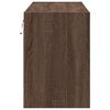 vidaXL TV Wall Cabinet Brown Oak Engineered wood Compact TV Wall Cabinet
