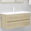 vidaXL Sink Cabinet Sonoma oak Engineered wood Medium Sink Cabinet