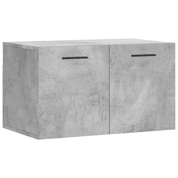 vidaXL Wall Cabinet Concrete Grey Engineered Wood 23.6x14.4x13.8 in