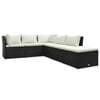 vidaXL Sofa Set Brown and white