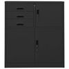 vidaXL Office Cabinet Anthracite Steel Medium Cabinet Rectangular