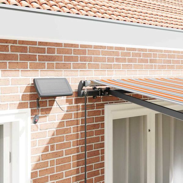 vidaXL Retractable Awning Manual Multicolour 118.11" x 98.43" fabric