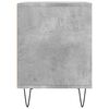 vidaXL Bedside Cabinet Concrete Grey Engineered Wood Compact