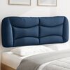 vidaXL Headboard Cushion Blue 55.1 in Fabric (100% polyester)