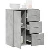 vidaXL Sideboard Concrete grey Engineered wood Medium Sideboard