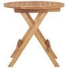 vidaXL Garden Table Teak Solid Teak wood Small Foldable Folding Table