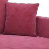 vidaXL Sofa Set Wine Red