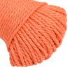 vidaXL Work Rope Orange 0.24 " 164.0 ' Polypropylene