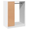 vidaXL Wardrobe White 30.3"x18.9"x40.2" Engineered Wood