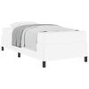 vidaXL Bed Frame with Mattress White 31.50 x 78.74 in Fabric
