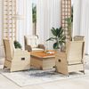 vidaXL Patio Lounge Set Beige and cream white