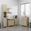 vidaXL Bathroom Cabinet Sonoma Oak 23.6"x13"x31.5" Engineered Wood