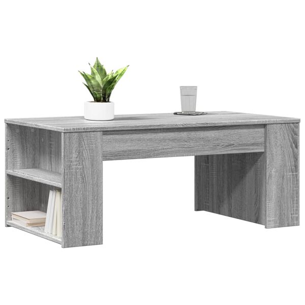 vidaXL Coffee Table Gray Sonoma Engineered wood Coffee Table Rectangular