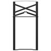 vidaXL Beer Table Leg 2 pcs Black 15.35 x 1.18 x 29.53 in