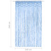 vidaXL Macrame Curtain Blue 55.1x94.5" Cotton