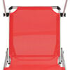 vidaXL Sun Lounger Red Aluminum Standard Collapsible