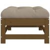 vidaXL Garden Footstool Honey brown; Taupe