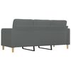 vidaXL 3-Seater Sofa Dark Grey Fabric (100% polyester), metal, textilene