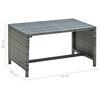 vidaXL Patio Sofa Set Set of 4 Gray