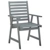 vidaXL Patio Dining Chairs with Cushions 3 pcs Solid Acacia Wood