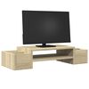 vidaXL Monitor Stand with Storage Sonoma Oak 27.6x10.6x5.9" Engineered Wood