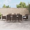 vidaXL Patio Dining Set Set of 8 Brown