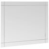 vidaXL Wall Mirror Silver Glass 39.4 x 23.6 in Wall Mounting