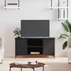 vidaXL Tv Cabinet Black Engineered wood, Iron Medium Tv Cabinet