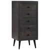 vidaXL Sideboard Brown Mango wood, powder-coated steel Sideboard