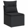 vidaXL Garden Sofa Set Black