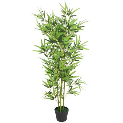 vidaXL Artificial Bamboo Plant with Pot 47.2" Green