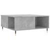 vidaXL Coffee Table Concrete Grey Engineered Wood, Metal 31.5x31.5x14.4 in