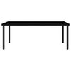 vidaXL Garden Dining Set Black