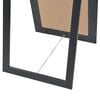 vidaXL Free-standing Mirror Black Wood, glass, engineered wood Full-length