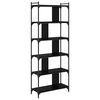 vidaXL Bookcase Black oak 76 x 32 x 192 cm Engineered wood