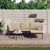 vidaXL Garden Lounge Set Anthracite, Beige