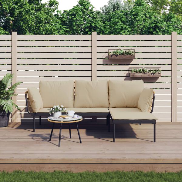vidaXL Garden Lounge Set Anthracite, Beige