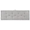 vidaXL Pallet Cushion Grey Cotton 47.2 x 15.7 in Decorative Inlays