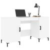 vidaXL Desk White Engineered wood 55.1 x 19.7 x 29.5 in Desk