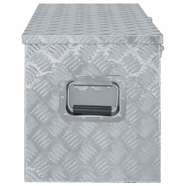 vidaXL Aluminum Box 43.5"x15.2"x15.7" Silver
