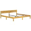 vidaXL Bed Frame Natural Mango Wood Solid Mango Wood 79 in Durable