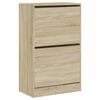 vidaXL Shoe Cabinet Sonoma Oak Engineered Wood Compact Shoe Cabinet