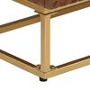 vidaXL Sideboard Natural wood color Solid Mango Wood and Iron Medium