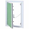 vidaXL Access Panel Green and Silver 9.84 x 13.78 in