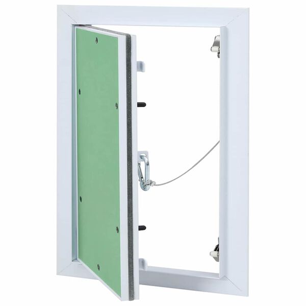 vidaXL Access Panel Green and Silver 9.84 x 13.78 in