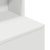 vidaXL Bedside Cabinet White Engineered wood Extra Tall Bedside Cabinet