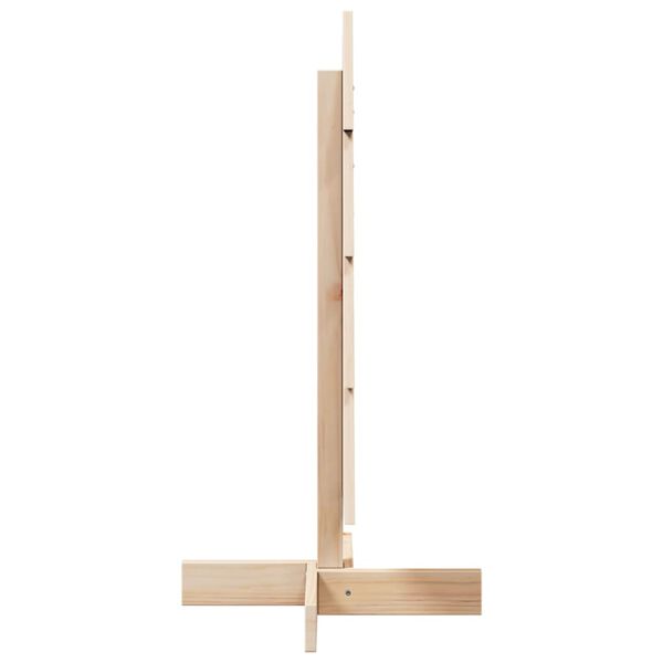 vidaXL Wooden Christmas Tree Natural Wood Solid Pine Wood Small