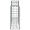 vidaXL Gabion Basket Set of 15 Silver Galvanized Iron
