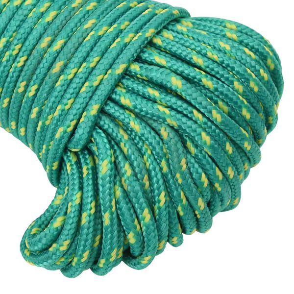 vidaXL Boat Rope Green 0.12 " 82.0 ' Polypropylene